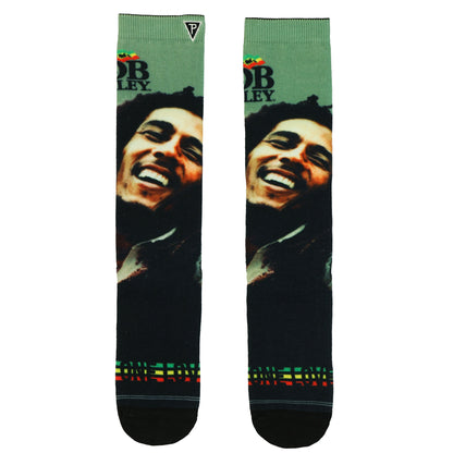 Bob Marley One Love Men's Mid-Calf Sublimated Crew Socks 1 Pair