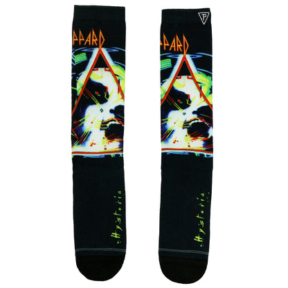 Def Leppard Hysteria Men's Sublimated Mid-Calf Crew Socks 1 Pair