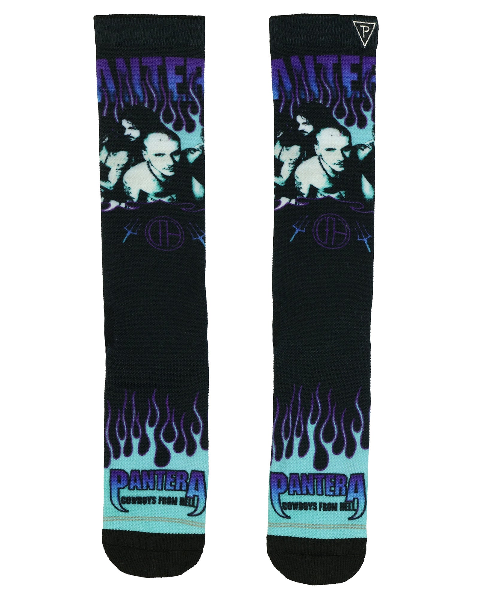 Pantera Crew Socks Men's Cowboys Album Heavy Metal Sublimated 1-Pair Size 7-12