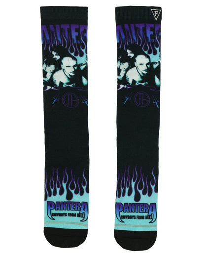 Pantera Crew Socks Men's Cowboys Album Heavy Metal Sublimated 1-Pair Size 7-12