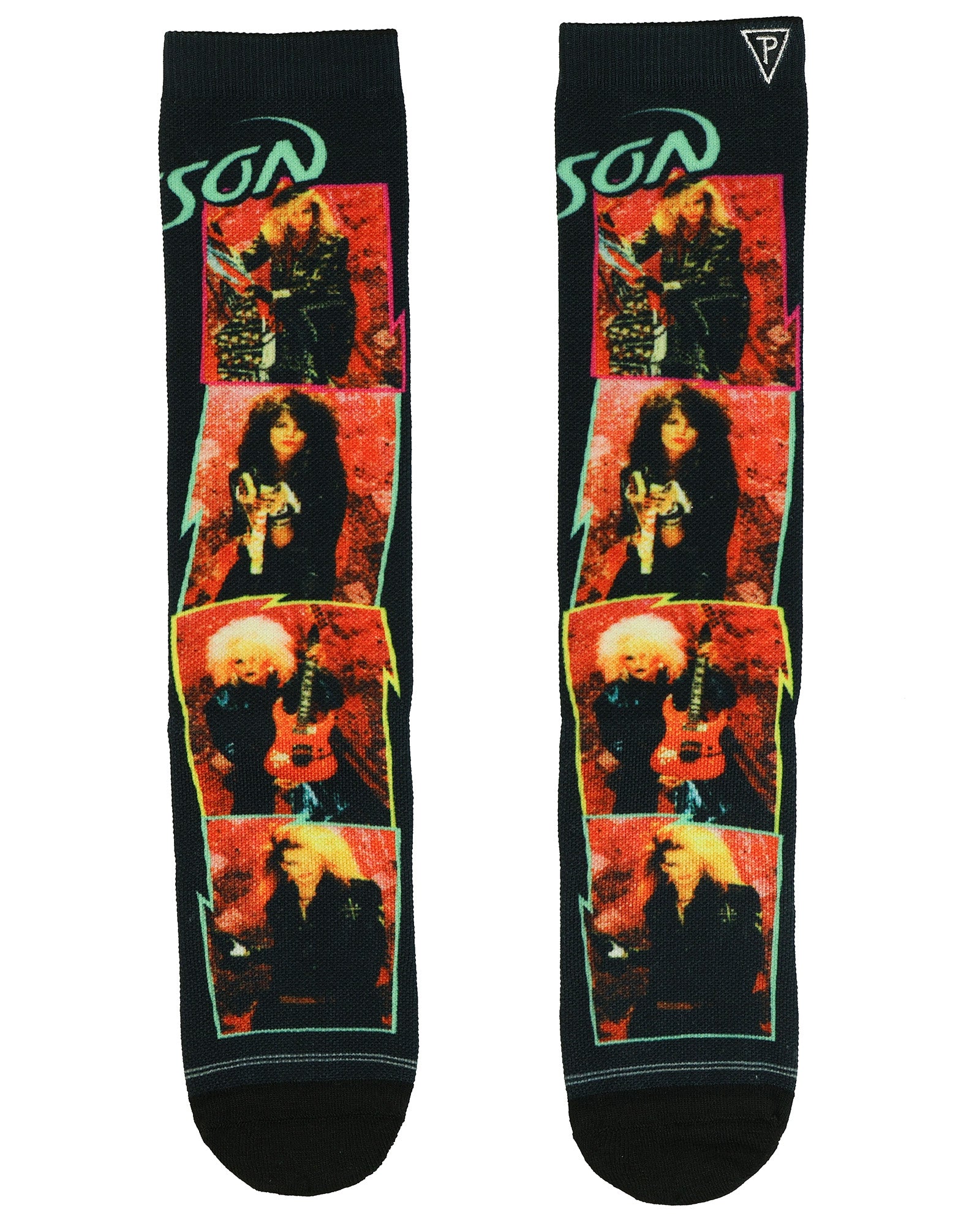 Poison Crew Socks Men's Talk Dirty to Me Sublimated Design 1-Pair Shoe Size 7-12