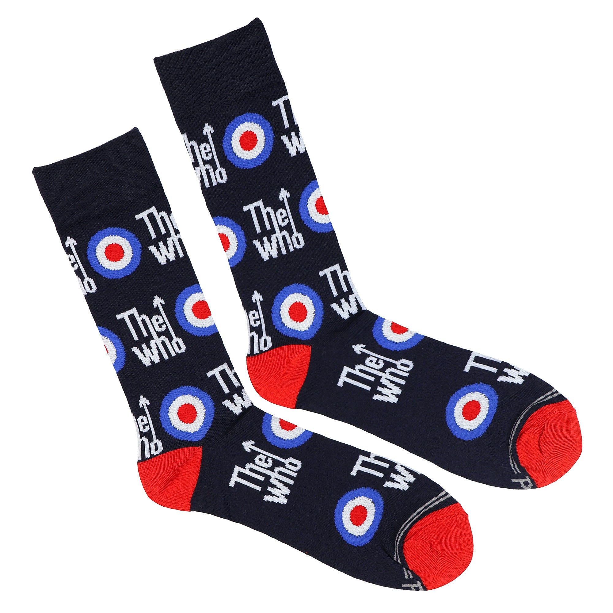 The Who Men's English Rock Band 2-Pack Mid-Calf Crew Socks, 2 Pair