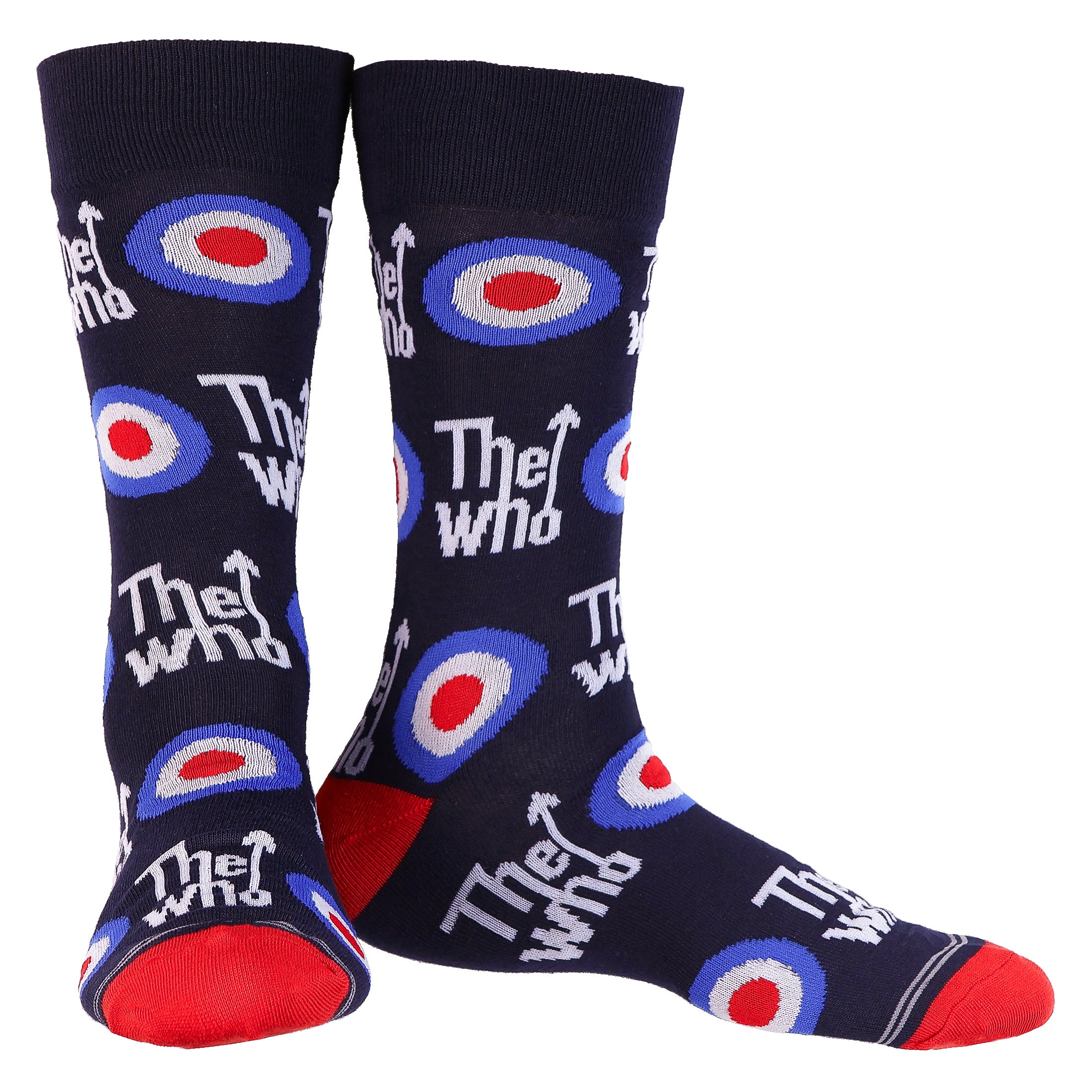The Who Men's English Rock Band 2-Pack Mid-Calf Crew Socks, 2 Pair
