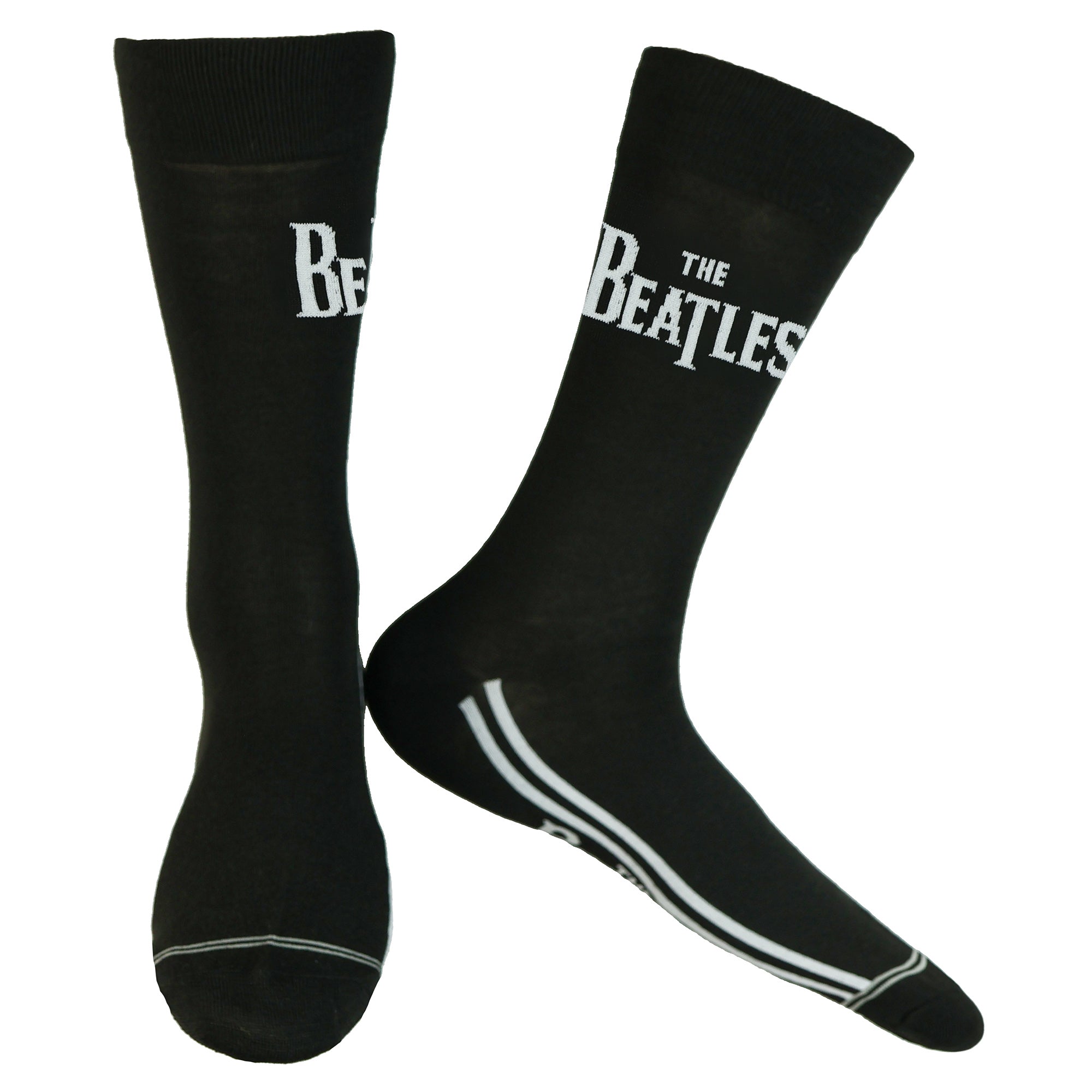 The Beatles Men's Logo Abbey Road Design 2-Pack Mid-Calf Crew Socks 2 Pair