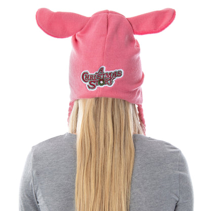 A Christmas Story Adult Deranged Easter Bunny Costume Laplander Beanie Cap Hat