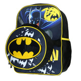 DC Comics Batman Backpack with Removable Bat Signal Insulated Lunch Box Tote Bag