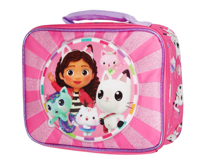 Gabby's Dollhouse Kids Lunch Box Pandy Paws and Kitty Friend Lunch Bag 10"