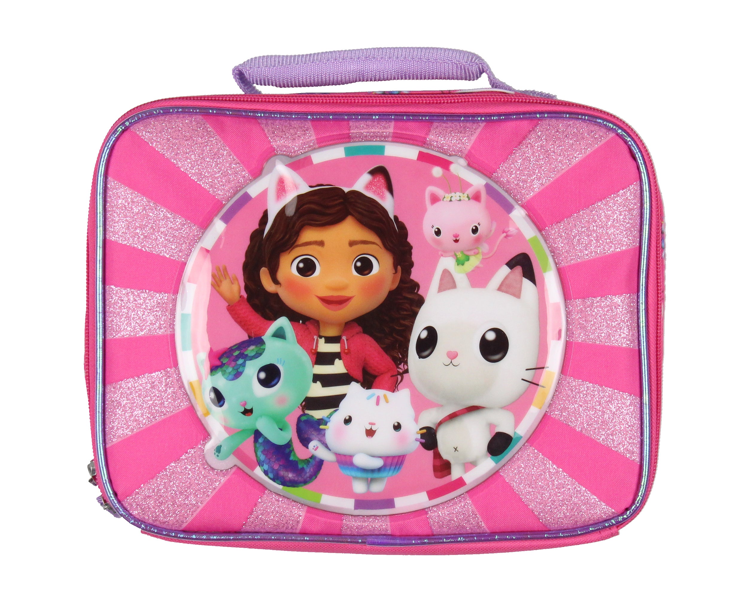 Gabby's Dollhouse Kids Lunch Box Pandy Paws and Kitty Friend Lunch Bag 10"