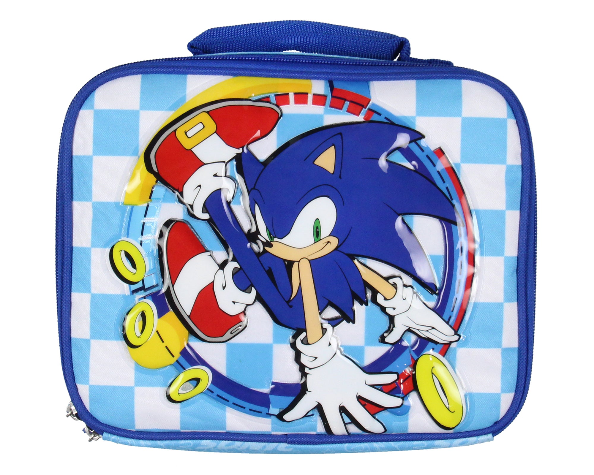 Sonic The Hedgehog Lunch Box Kickin' It Insulated Kids Lunch Bag Tote 10"