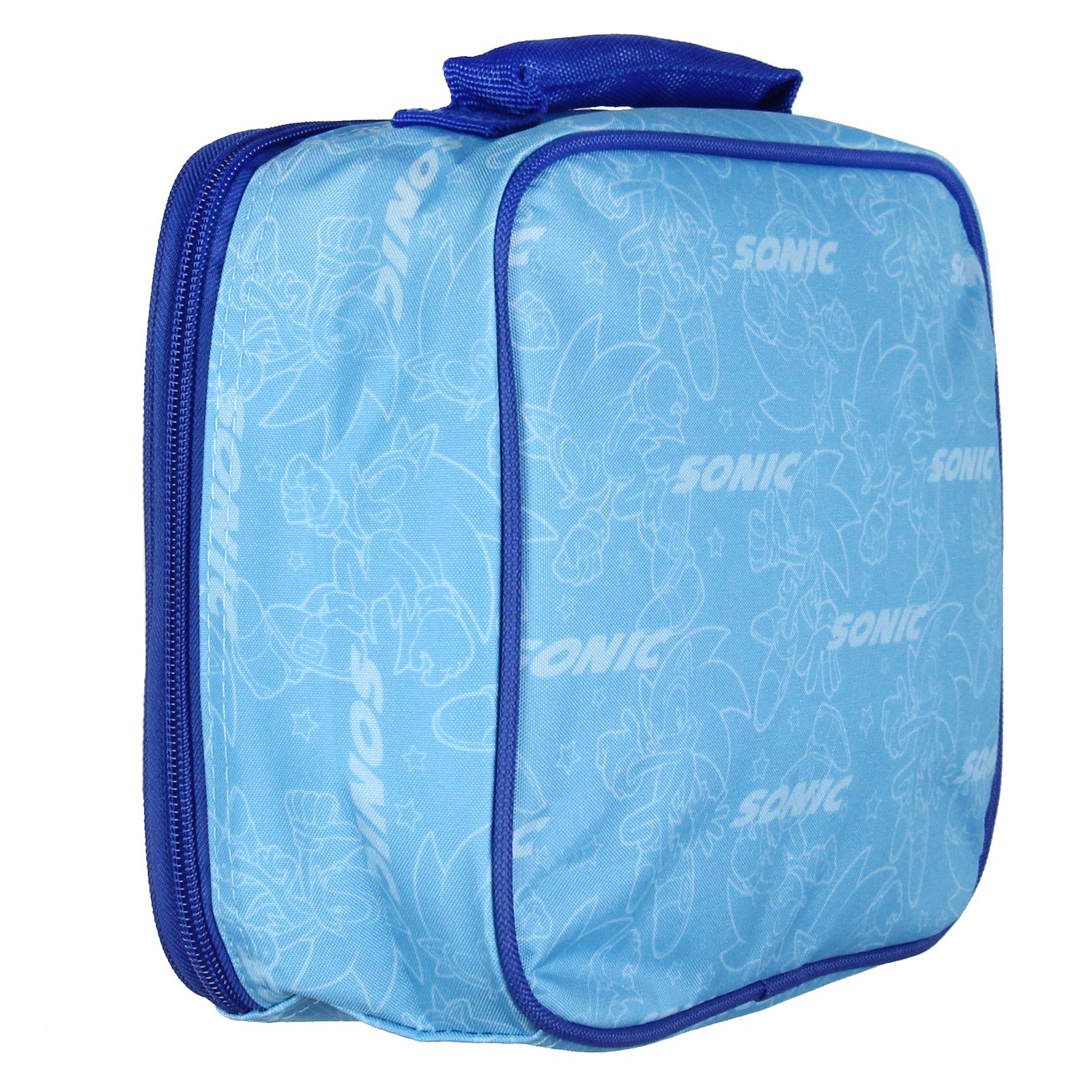 Sonic The Hedgehog Lunch Box Kickin' It Insulated Kids Lunch Bag Tote 10"