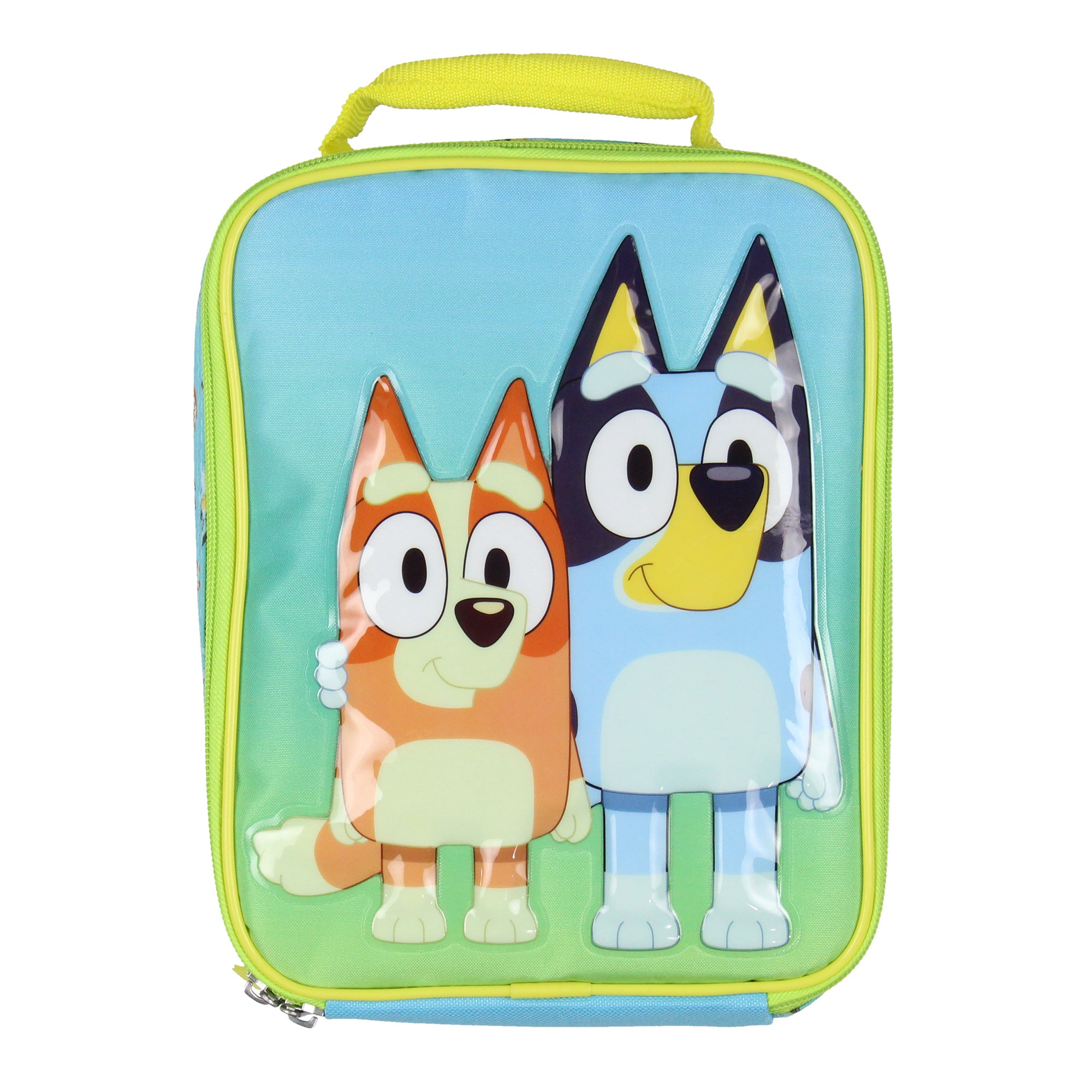 Bluey Kids Lunch Box Bluey And Bingo Raised Character Insulated Lunch Bag 10" - Seven Times Six