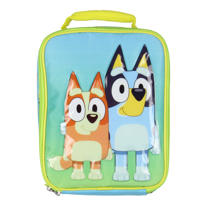 Bluey Kids Lunch Box Bluey And Bingo Raised Character Insulated Lunch Bag 10" - Seven Times Six