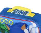 Sonic The Hedgehog Kids Lunch Box Raised Character Insulated Lunch Bag Tote