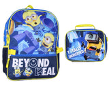 Despicable Me Minions School Travel Backpack And Lunch Box For Kids 2-Piece Set