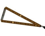 Outlander Some Like It Scot Lanyard with Clear ID Badge Holder and Rubber Charm