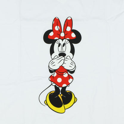 Disney Juniors' Minnie Mouse Speak No Evil V-Neck T-Shirt (2X-Large)