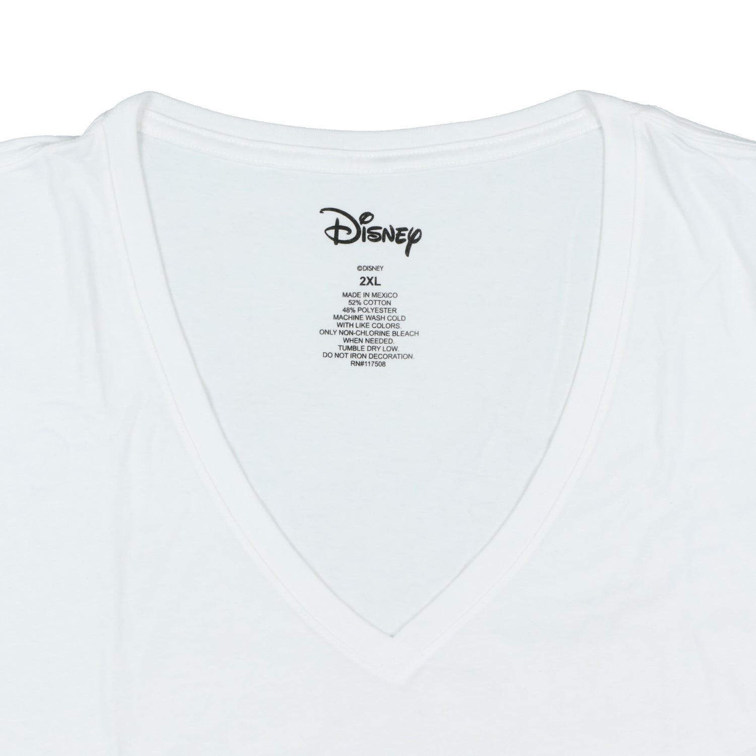 Disney Juniors' Minnie Mouse Speak No Evil V-Neck T-Shirt (2X-Large)