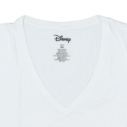 Disney Juniors' Minnie Mouse Speak No Evil V-Neck T-Shirt (2X-Large)