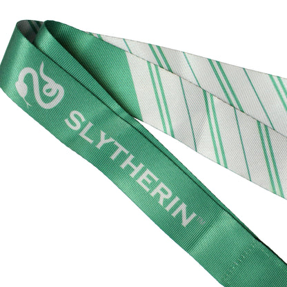 Harry Potter ID Lanyard With 2" Embossed Metal House Charm Pendant- Slytherin