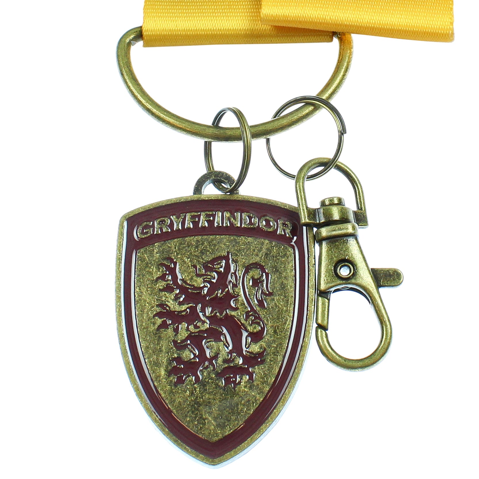Harry Potter ID Lanyard With 2" Embossed Metal House Charm Pendant Gryffindor