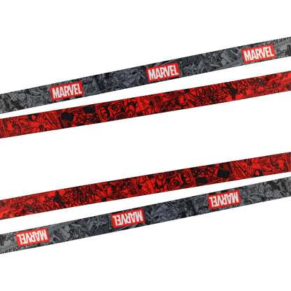 Marvel Lanyard ID Badge Holder And 2" Charm Pendant With Raised Script