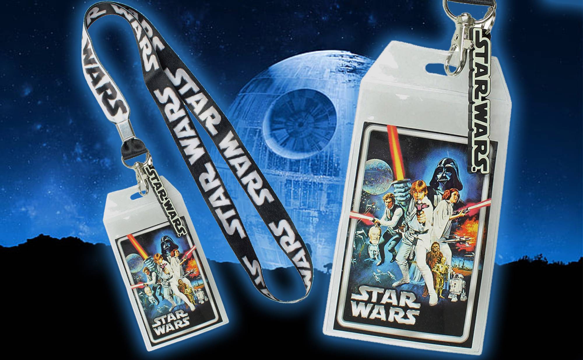Star Wars ID Lanyard with Clear Badge Holder And Logo