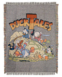 Disney's DuckTales, "Money Bags" Woven Tapestry Throw Blanket, 48" x 60", Multi Color