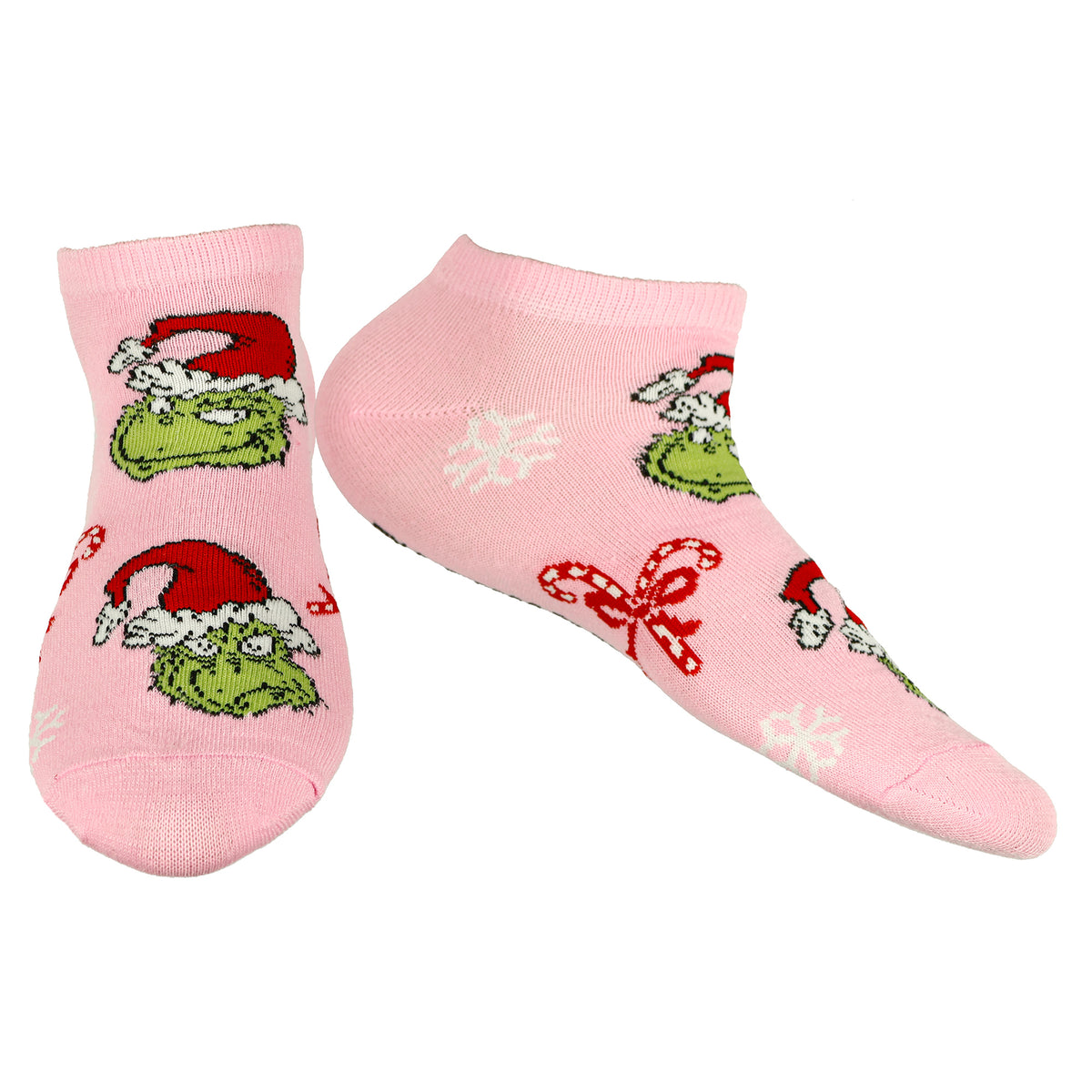 Dr. Seuss The Grinch Women's Festive Holiday 5-Pack Low Cut No-Show Socks