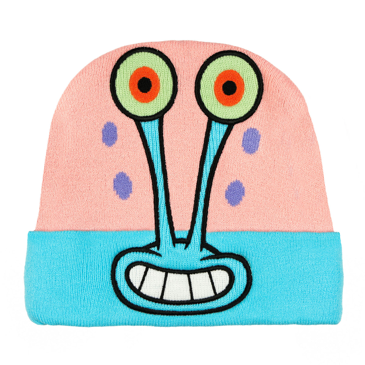 Nickelodeon SpongeBob SquarePants Beanie Adult Gary Knit Cuffed Cap OSFM