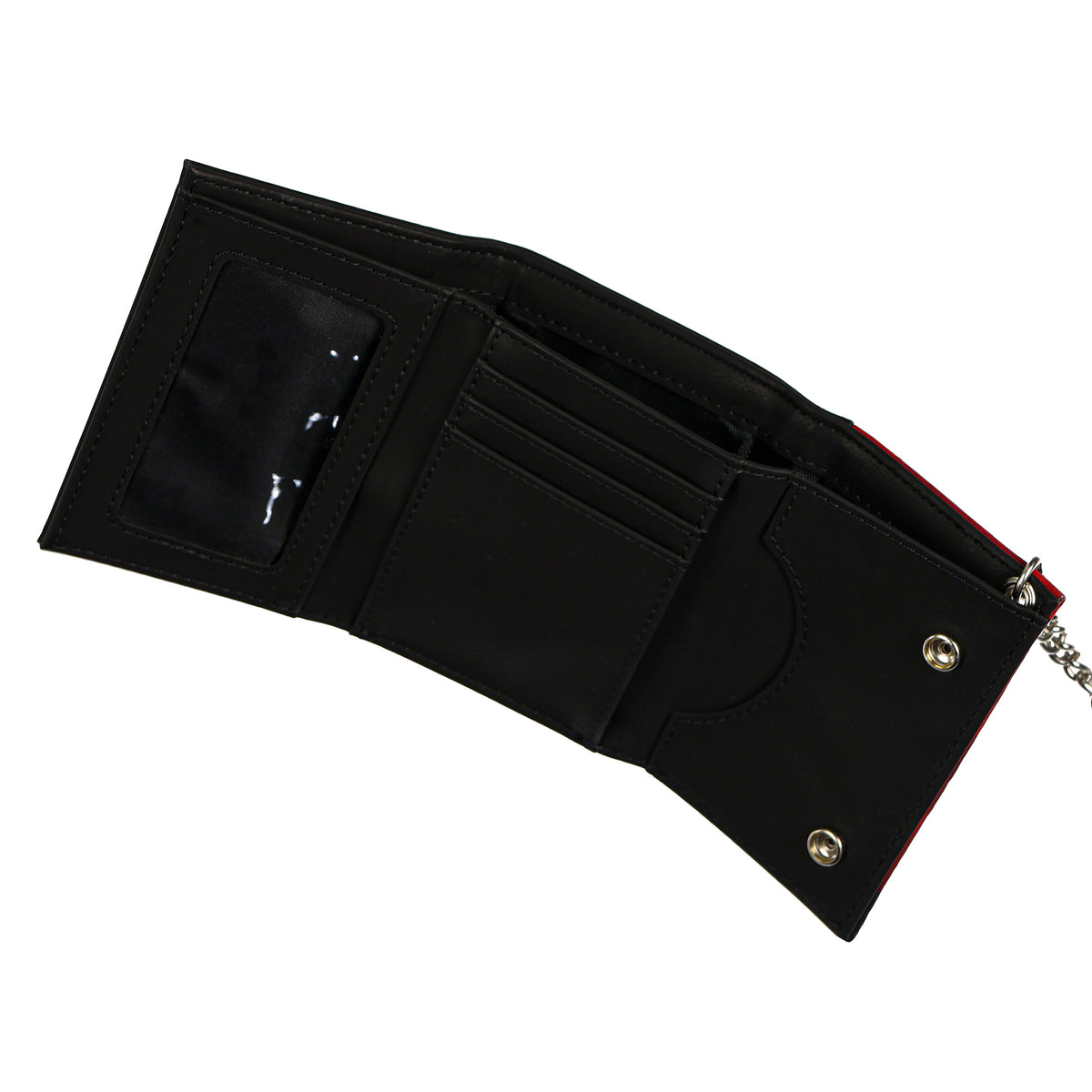 Ghostface Horror Club Tri-Fold Snap Chain Wallet With Loop Strap