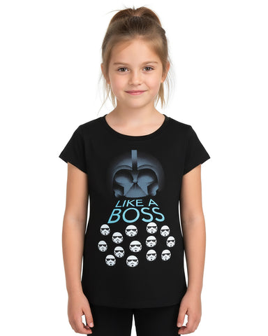 Star Wars Girls' Darth Vader And Stormtroopers Like A Boss T-Shirt (Medium)