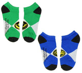 Power Rangers Adult Costume Unisex Mix And Match No Show Ankle Socks Size 9-11