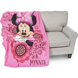 Disney Junior Minnie Mouse Fleece Throw So Many Bows 45"X60" Blanket