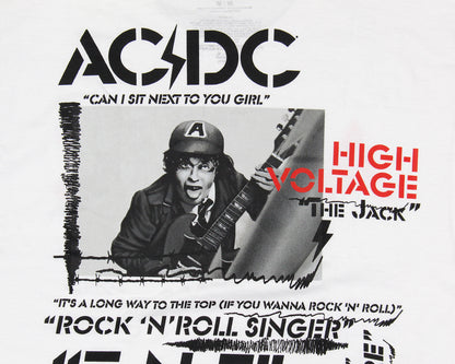 AC/DC Men's High Voltage Album and Song Titles Short Sleeve T-Shirt Tee