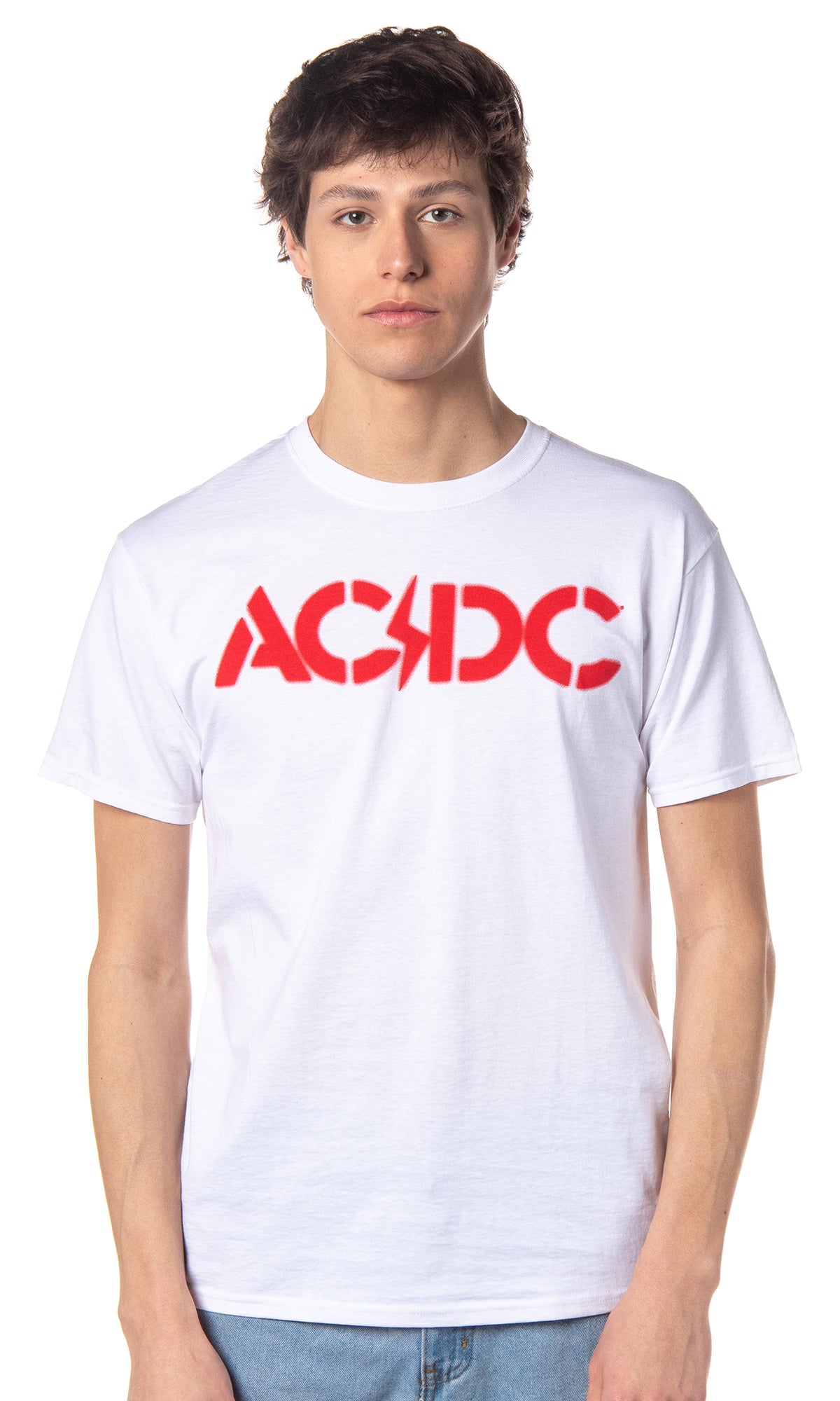 AC/DC Men's High Voltage Album and Song Titles Short Sleeve T-Shirt Tee