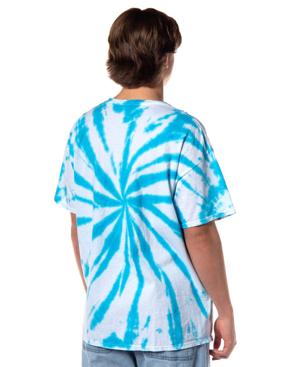 Disney Donald Duck Men's Angry Walk Spiral Tie-Dye Design T-Shirt