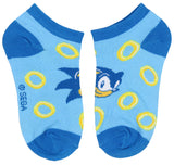 Sega Sonic The Hedgehog Boys' Youth Ankle Socks No-Show Kids Video Game 4 Pairs