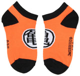 Dragon Ball Z Boys' Socks Goku Kame Symbols 4 Pairs Kids Ankle No Show Socks