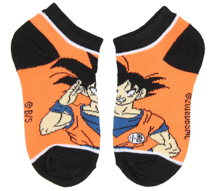 Dragon Ball Z Boys' Socks Goku Kame Symbols 4 Pairs Kids Ankle No Show Socks