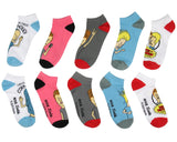 MTV Beavis and Butthead Men's The Great Cornholio Mix & Match Ankle Socks 5 pack