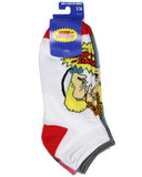 MTV Beavis and Butthead Men's The Great Cornholio Mix & Match Ankle Socks 5 pack