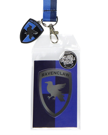Harry Potter Ravenclaw Lanyard Multicolor 25" w/ Charm and Detachable ID Holder
