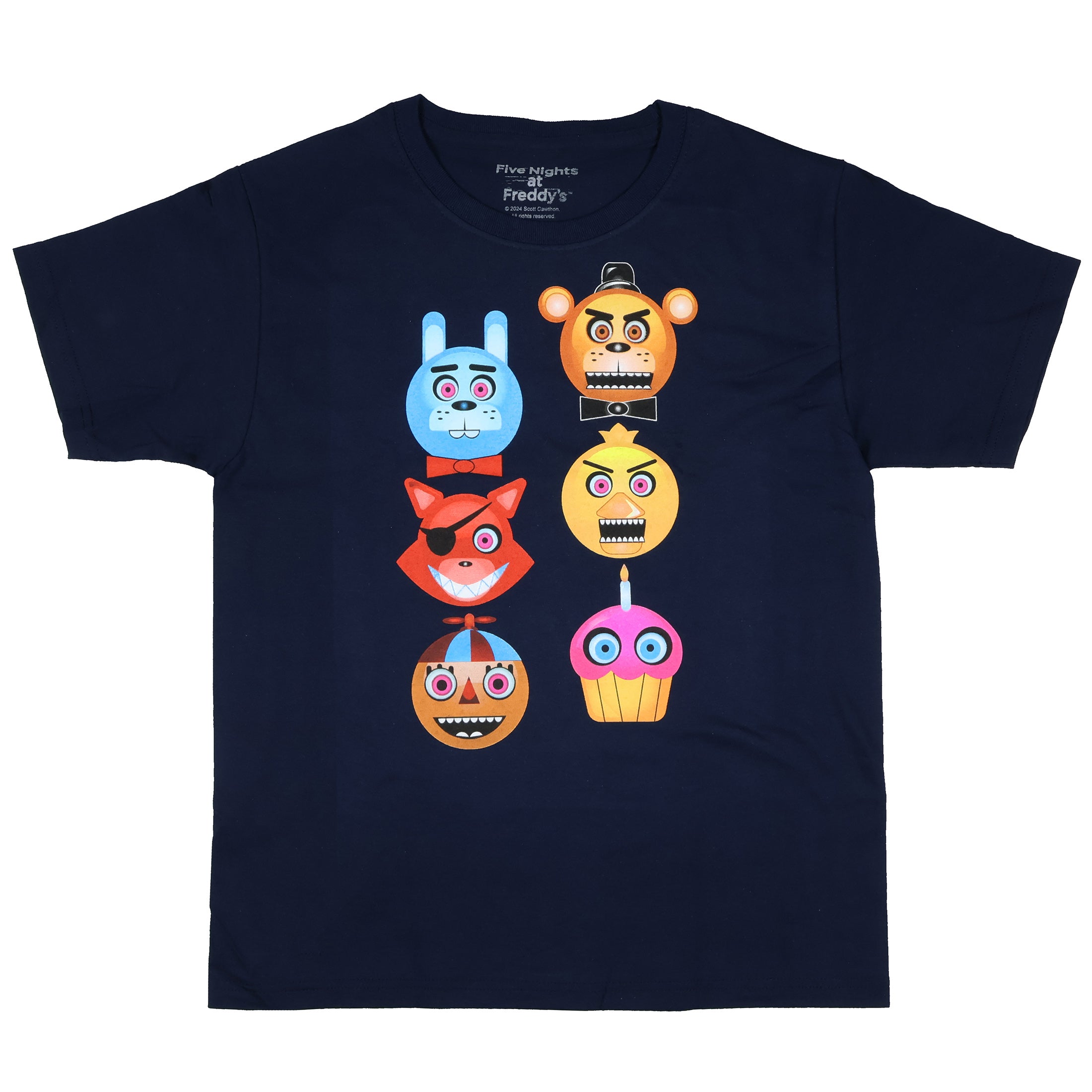 Five Nights at Freddy's Boys' Freddy Fazbear Glow in the Dark T-Shirt (X-Small, 4)
