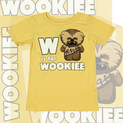 Star Wars "W Is For Wookie" Little Boys T-Shirt Kids