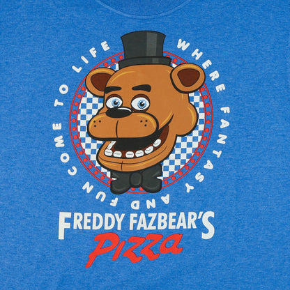 Five Nights At Freddy's T-Shirt Fantasy and Fun Pizza Boy's Tee (XS)