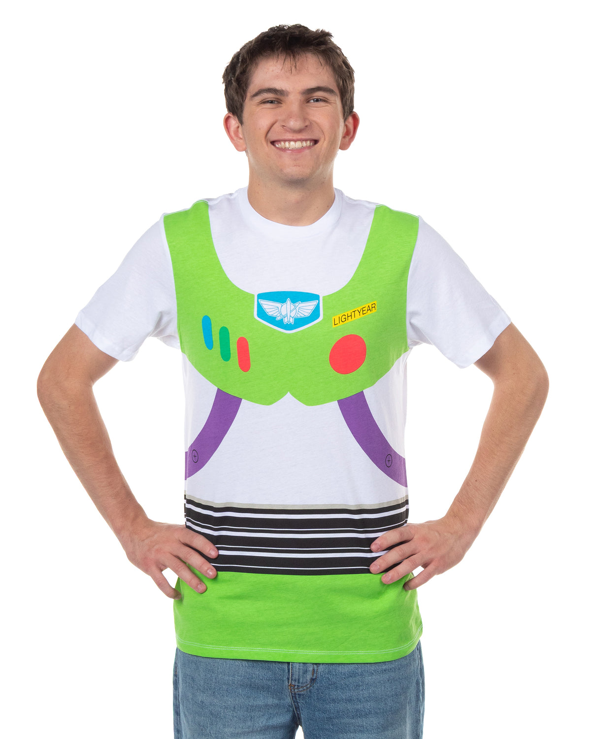 Disney Pixar Toy Story Shirt Men's I Am Buzz Lightyear Costume Adult T-Shirt