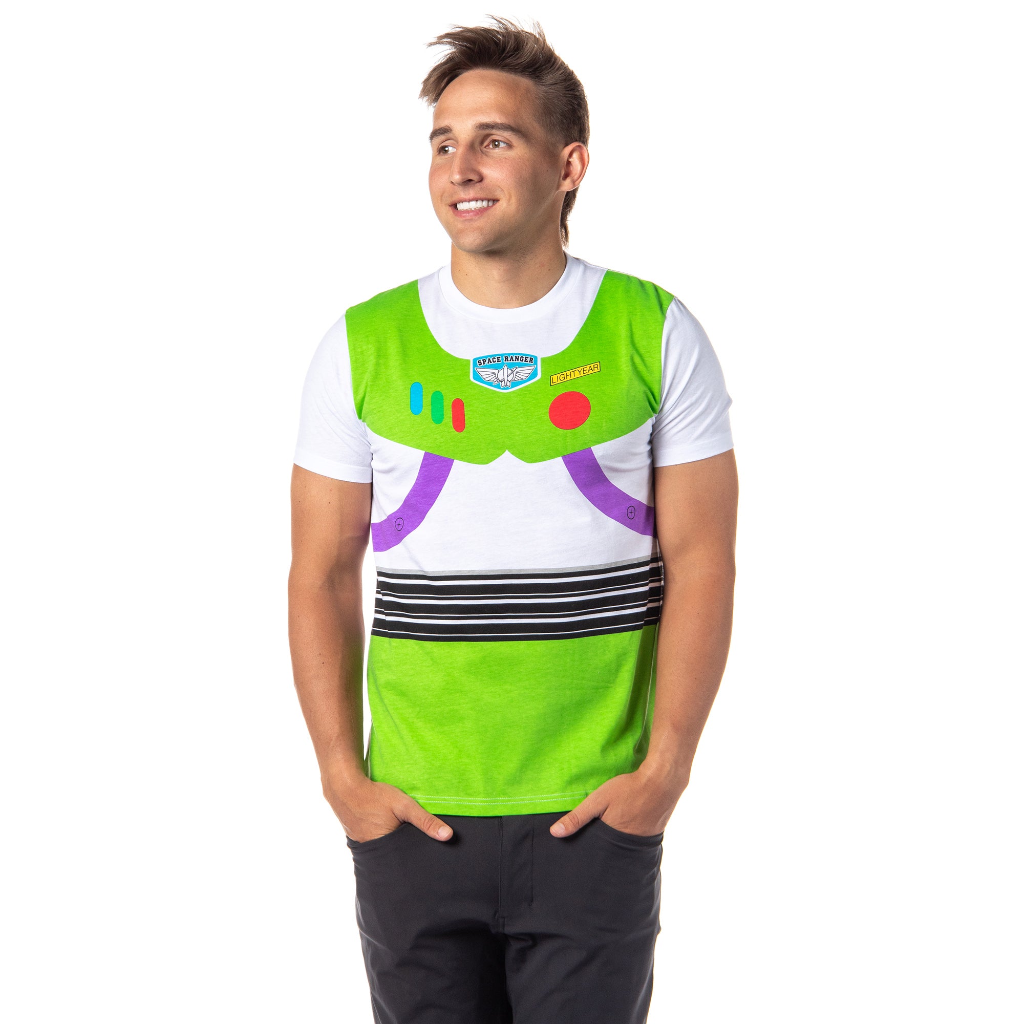 Disney Pixar Toy Story Shirt Men's I Am Buzz Lightyear Costume Adult T-Shirt