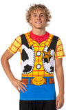 Disney Pixar Toy Story Shirt Men's Woody Sheriff Cowboy Costume T-Shirt