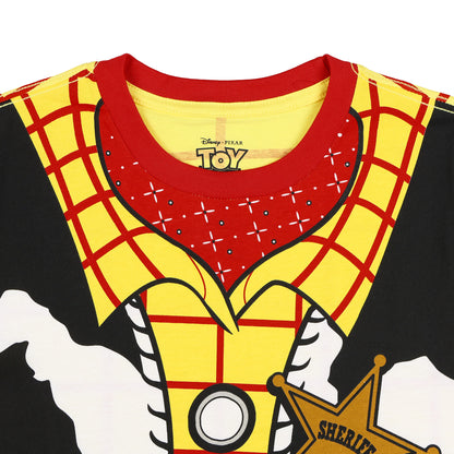 Disney Pixar Toy Story Shirt Men's Woody Sheriff Cowboy Costume T-Shirt