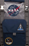 NASA Backpack Meatball Logo Roll Top Built Up Space Laptop Bag